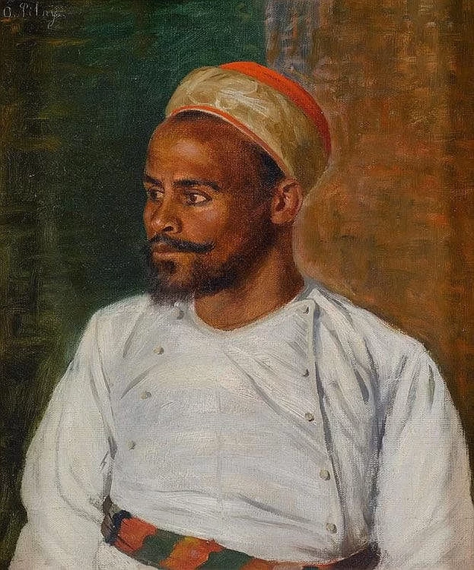 Portrait of a man from the Middle East
